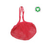 net bag pink with long handles. GOTS