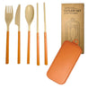 cutlesry set display fork, knife spoon and chopsticks by the craft package and it's box