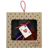 craft box with christmas ornament _an ace of hearts