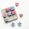 tic-tac-toe with hearts and stars