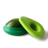 dark and light green avocado silicone huggers on a white background