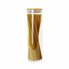 Γυάλινο Βάζο με ξύλινο καπάκι Bamboo 1250ml
