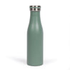 blue green insulated stainless steel water bottle on a white background